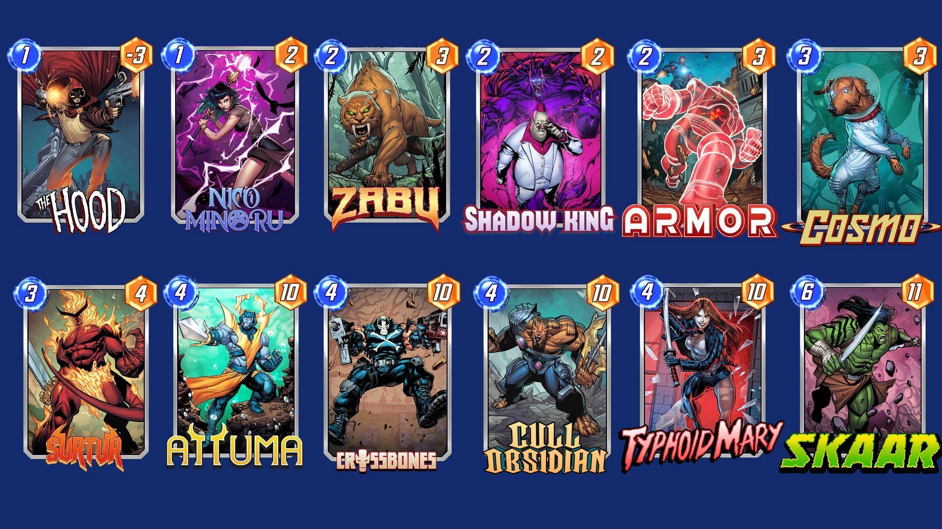 The Chaos Control is another great control-oriented Marvel Snap Shadow King deck (Image via Nuverse)