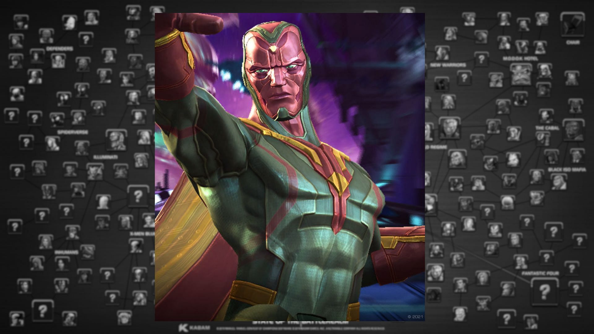 Vision (Age of Ultron) is considered a well-rounded champion among 3-star characters in the Marvel Contest of Champions (Image via Kabam Games, Inc.)