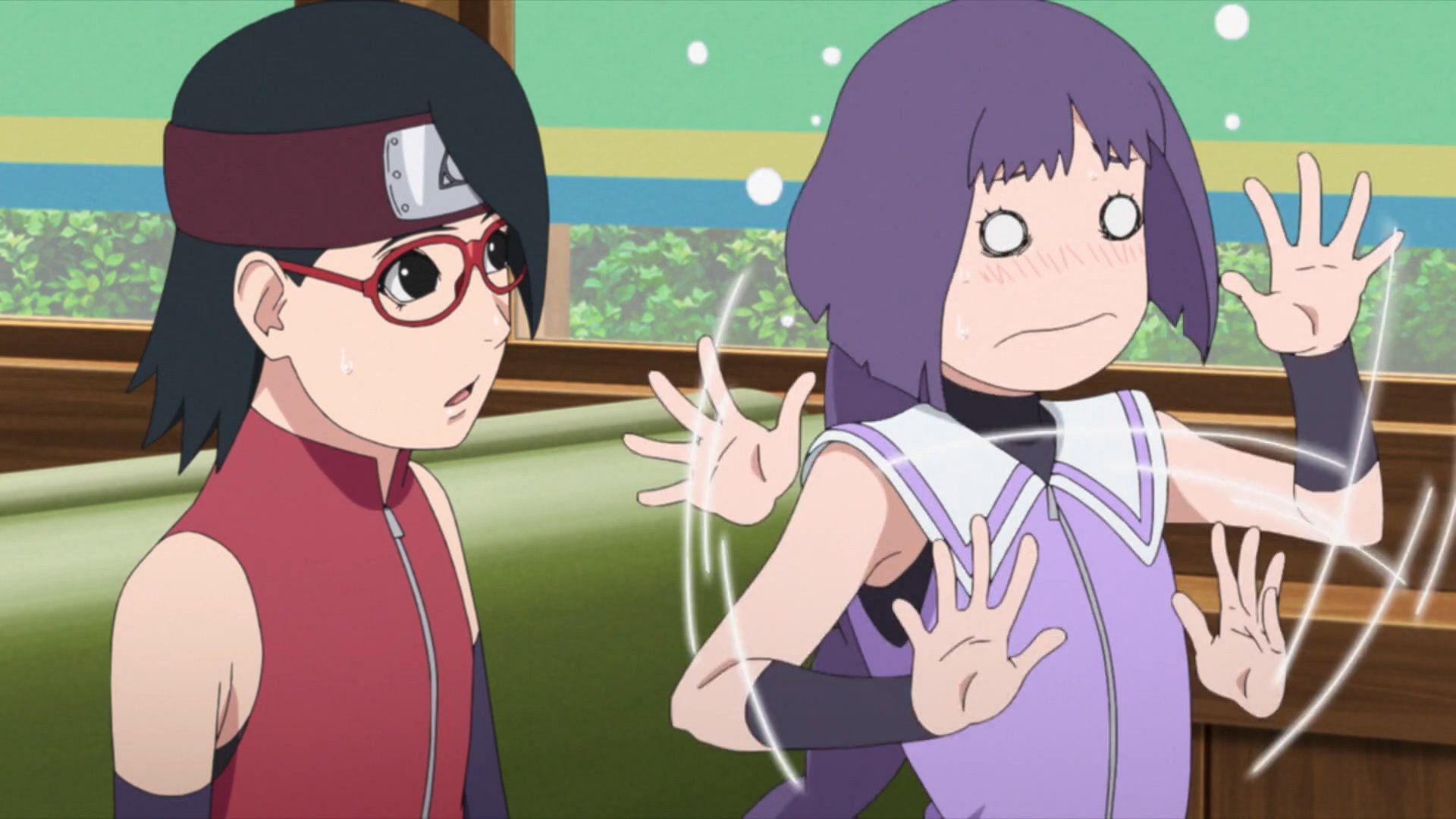 Sarada and Sumire (Image via Studio Pierrot)