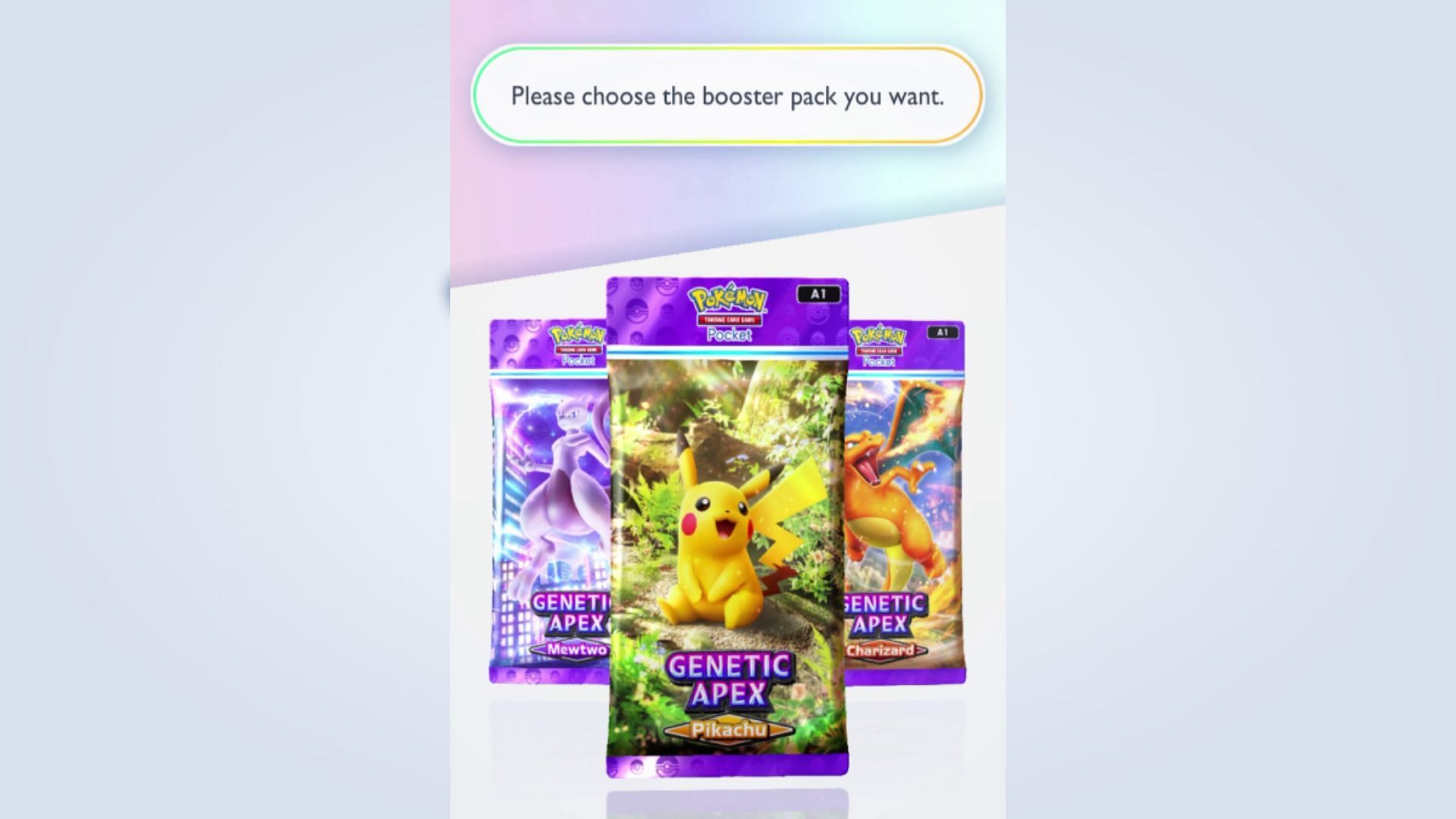 Pokemon TCG Pocket offers free booster packs on a timer (Image via The Pokemon Company)