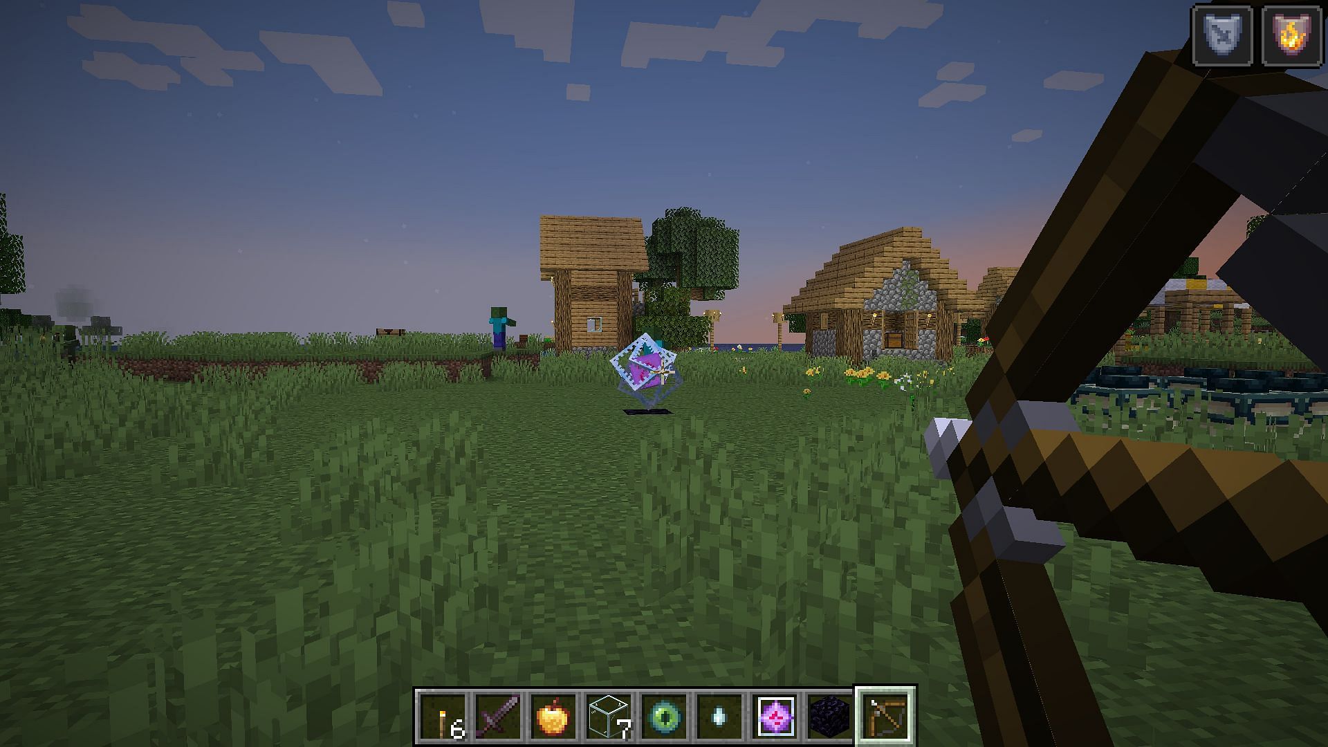 Use the End Crystal to create a remote explosive (Image via Mojang Studios)