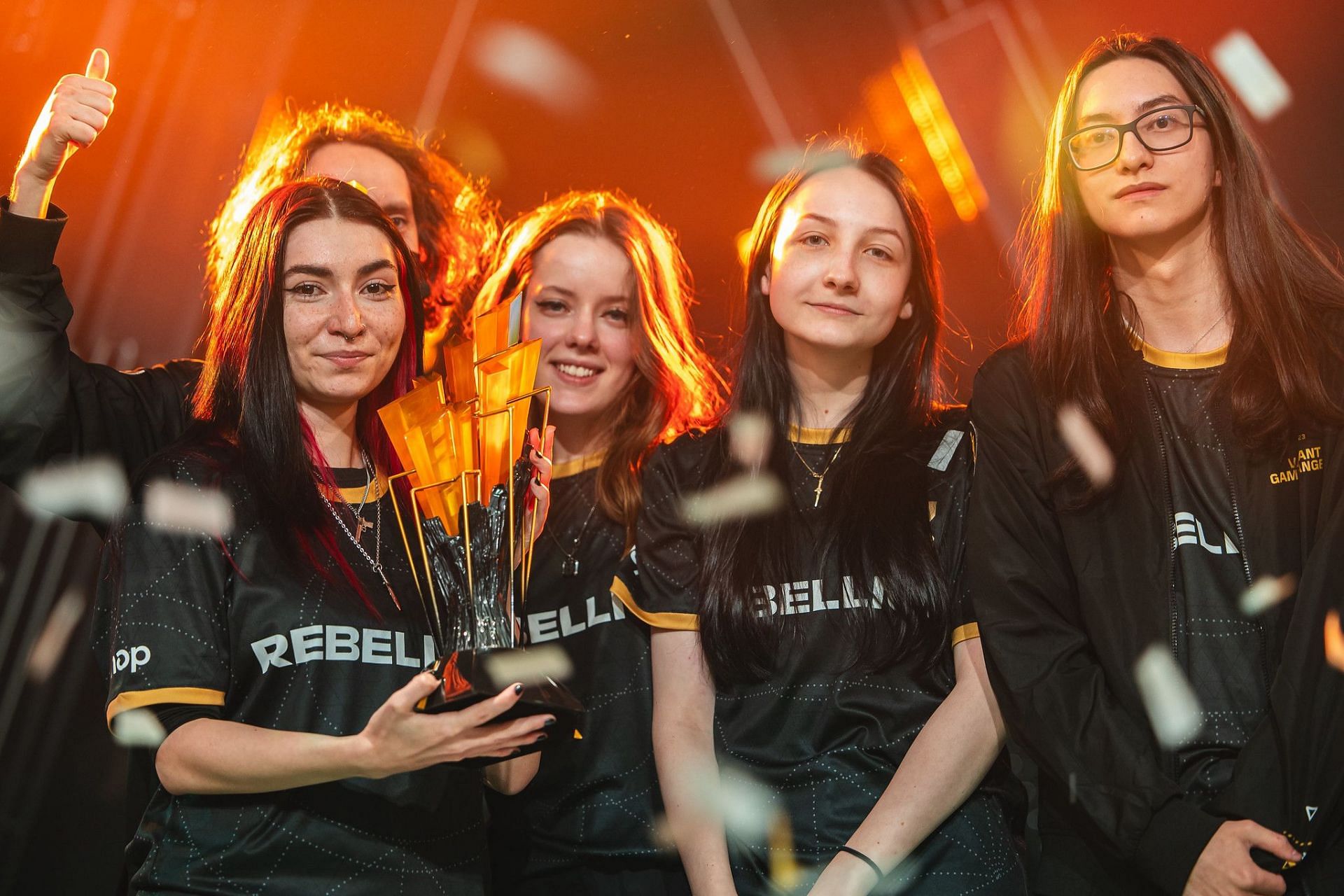 Shopify Rebellion after winning Game Changers Championship 2023 (Image via Riot Games)