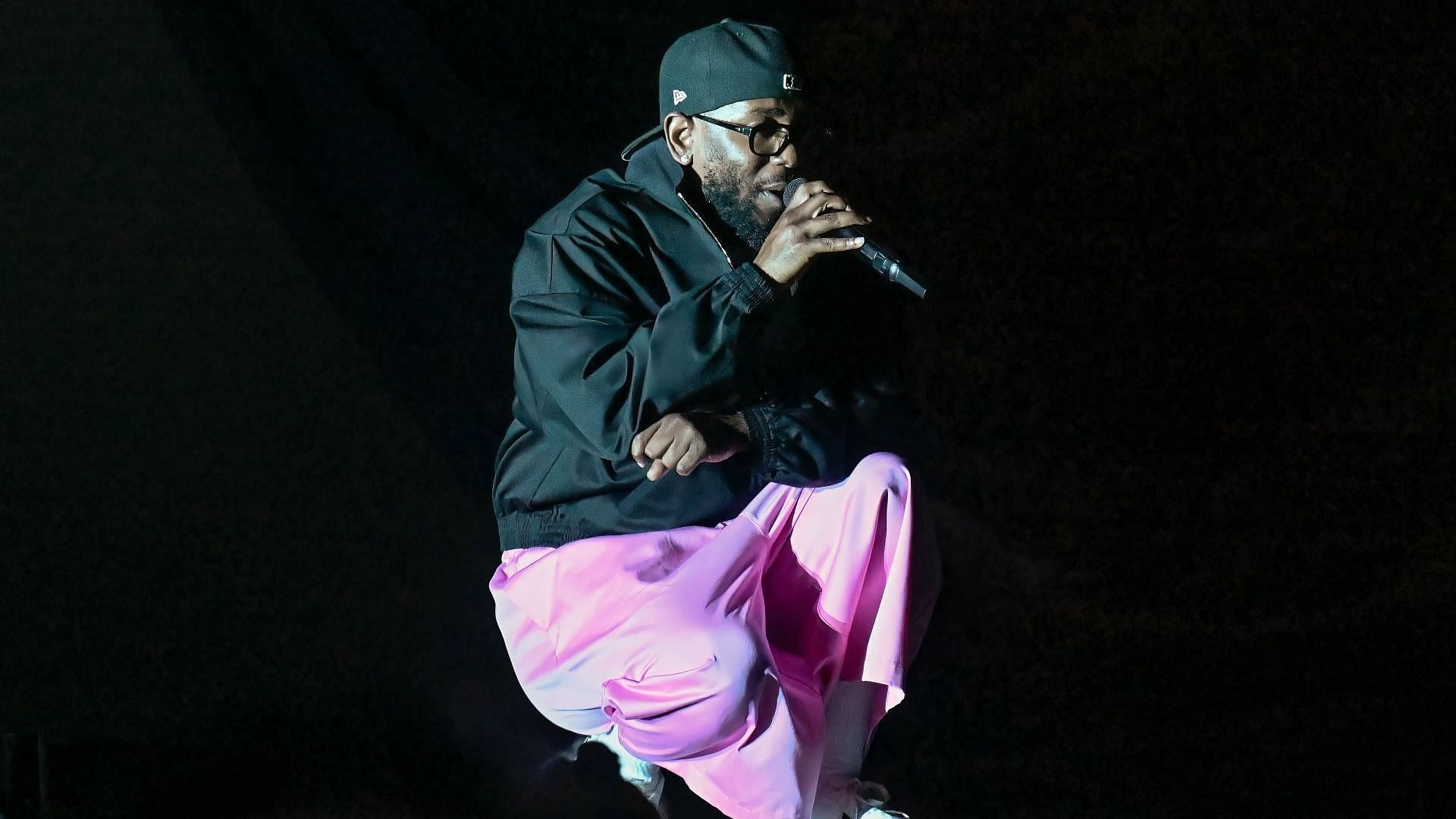 Kendrick Lamar performs during the 2023 Bonnaroo Music &amp; Arts Festival on June 16, 2023, in Manchester, Tennessee. (Image via Getty/Astrida Valigorsky)