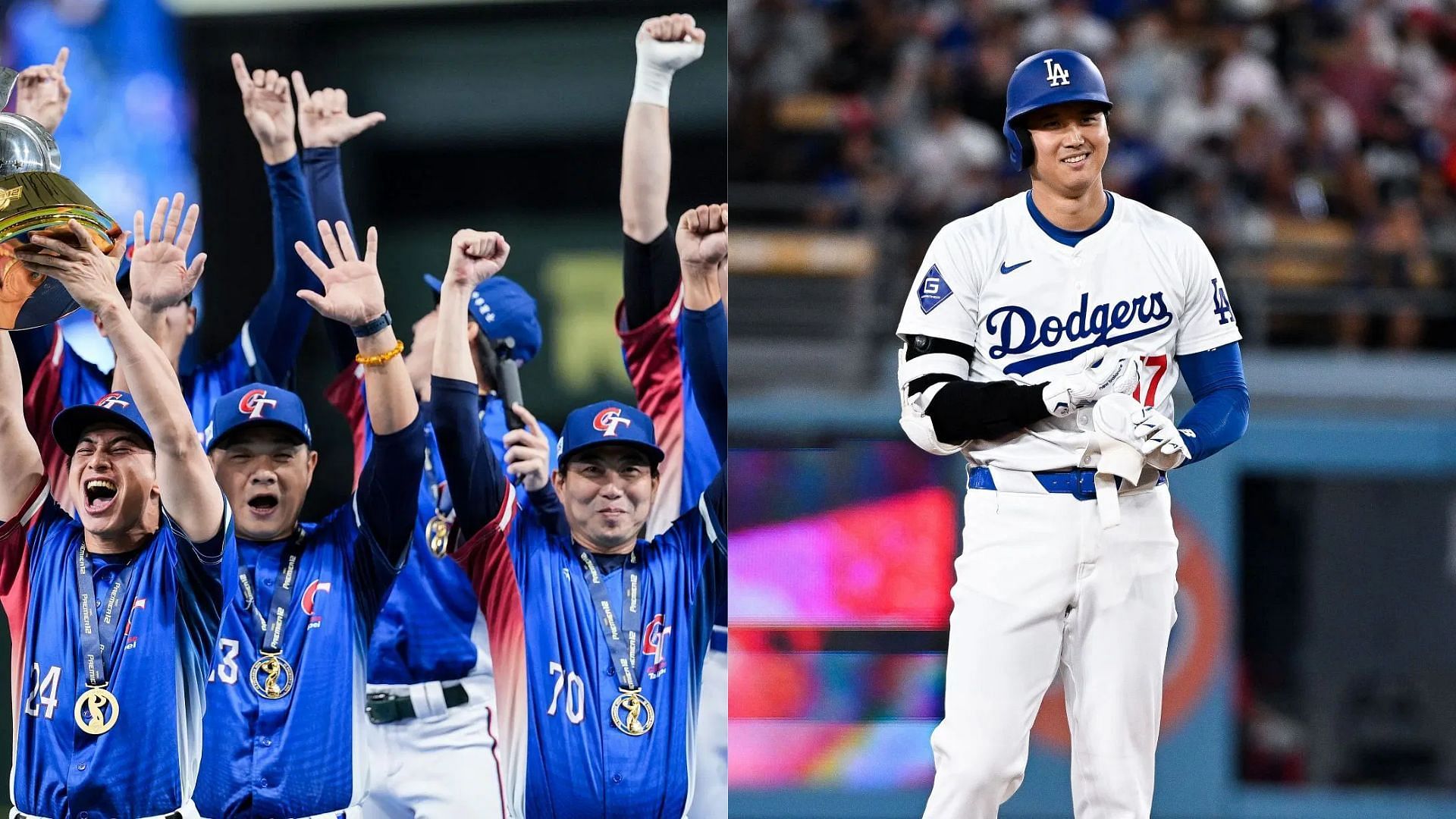 Shohei Ohtani congratulated the Chinese Taipei team for winning the 3rd edition of the Premier12. (Source: Getty Images)