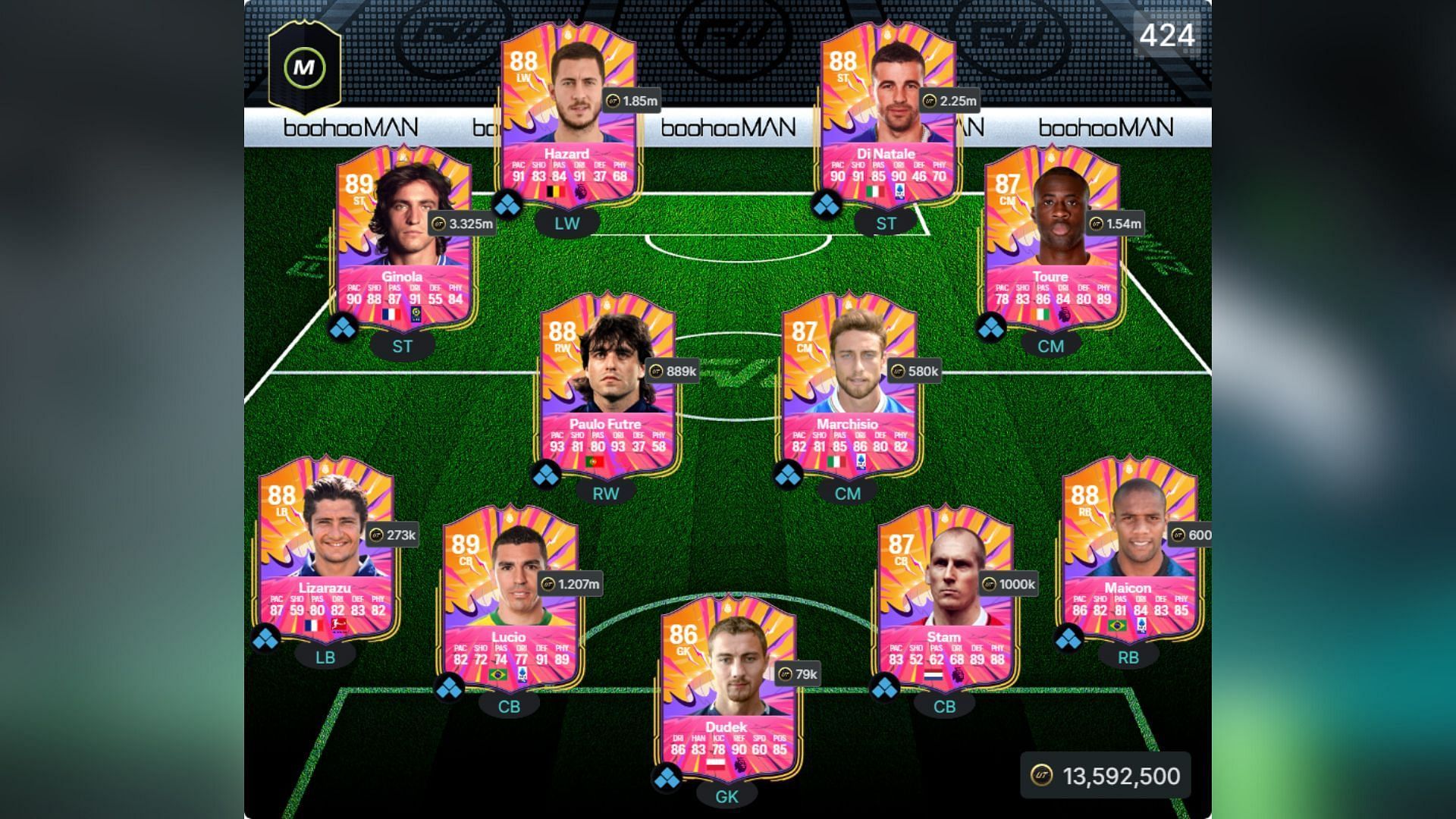 The best Base Hero squad in EA FC 25 (Image via EA Sports || FUTWIZ)