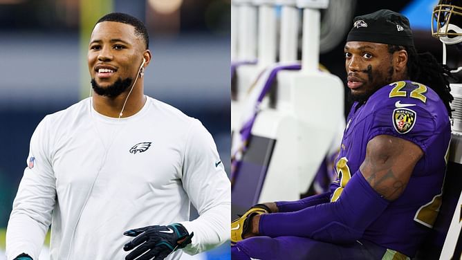 Derrick Henry raves about Saquon Barkley's historic night in 3 words as Eagles RB torches Rams defense for 302 yards