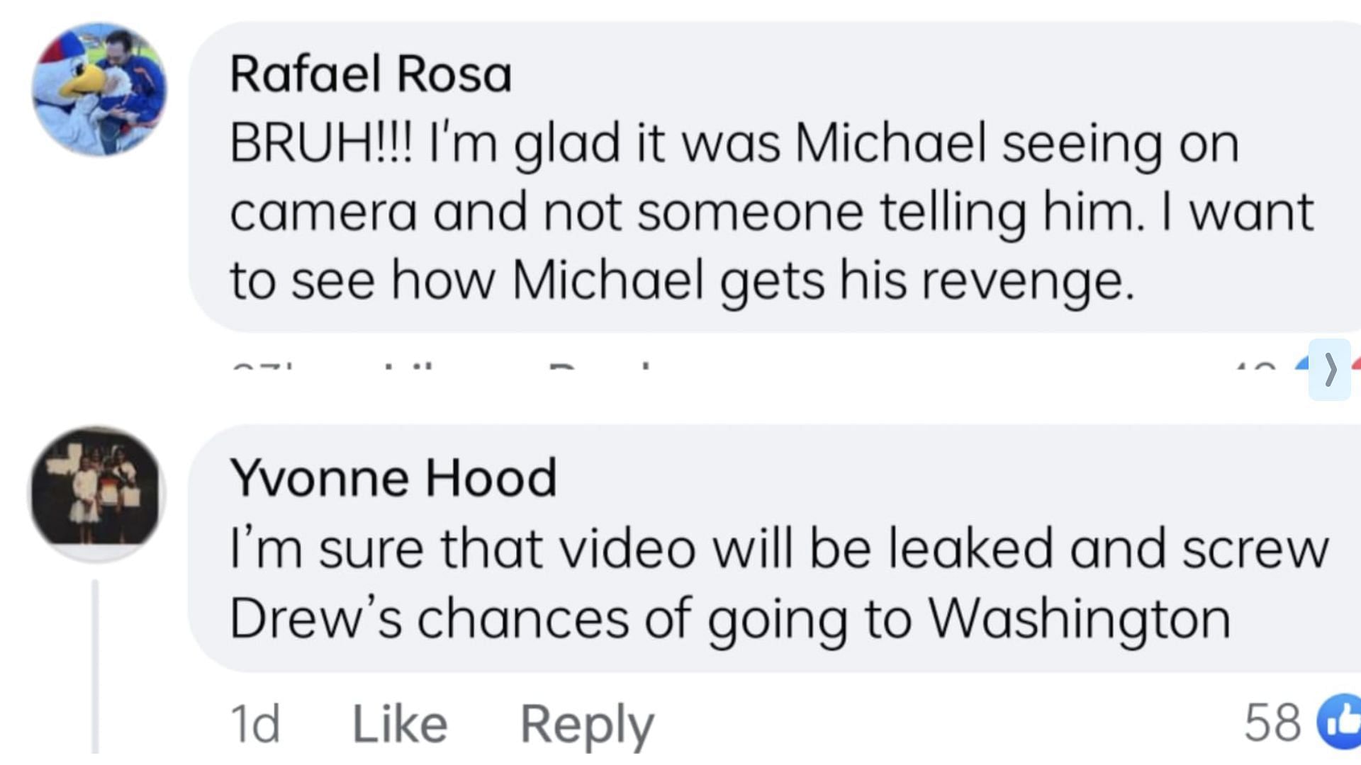 Screenshot of the comments (Image via Facebook / General Hospital)