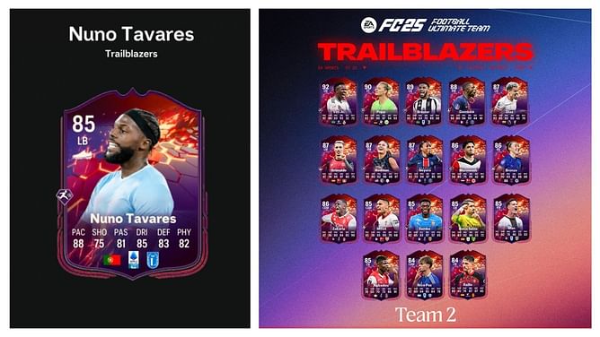 How to unlock the EA FC 25 Nuno Tavares Trailblazers card for free