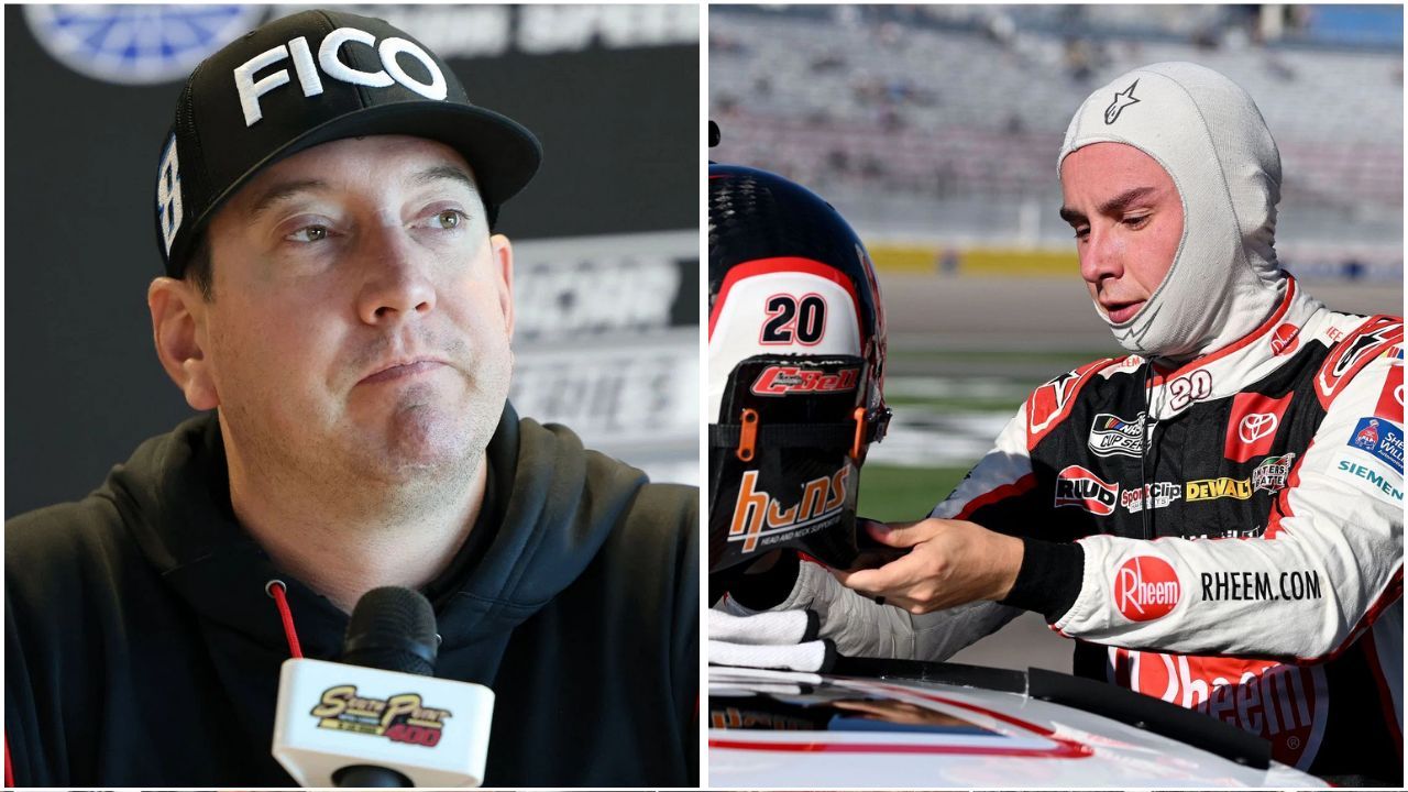 Richard Childress Racing driver Kyle Busch (L) and Joe Gibbs Racing driver Christopher Bell (R) [Getty]