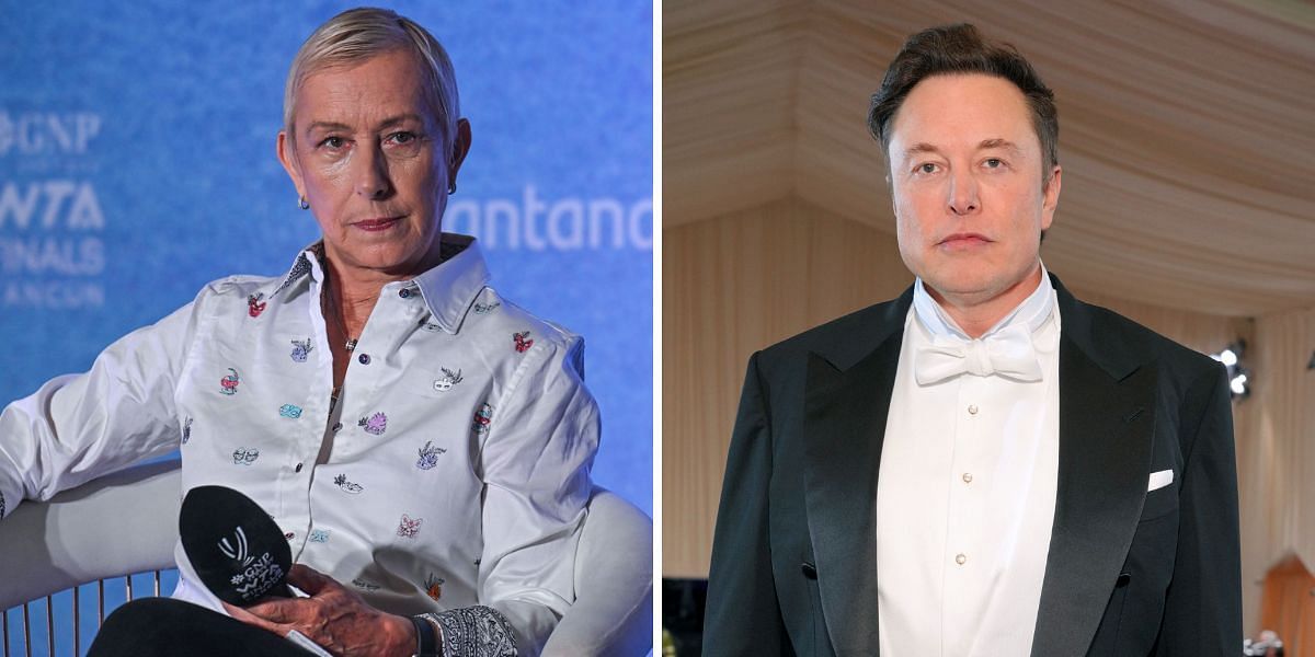 Martina Navratilova (L) &amp; Elon Musk (R) [Image Source: Getty Images]