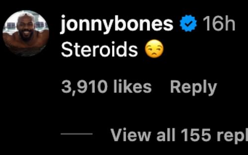 Jon Jones' comment