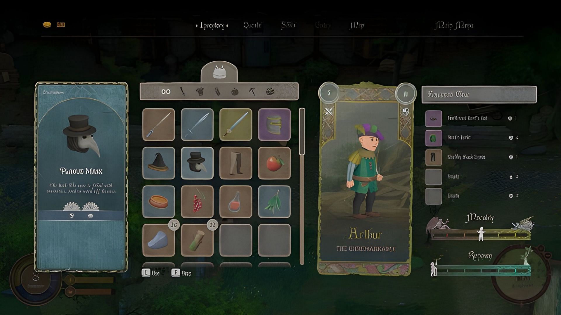 Use Fabled Feathers to upgrade your inventory (Image via V Publishing)