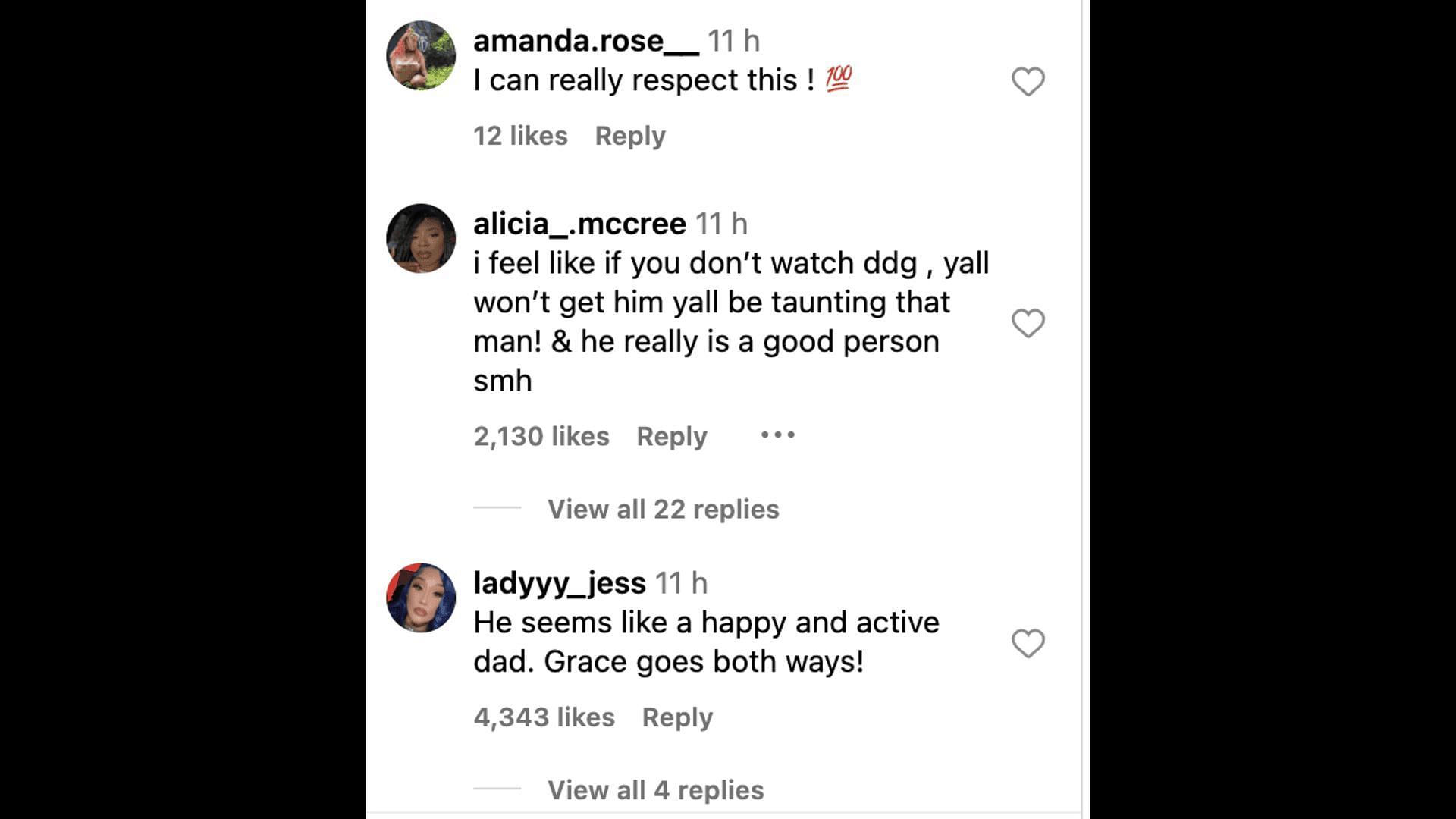 Social media users poured in comments as the rapper defended his ex-partner, Halle on IG Live. (Image via @TheNeighborhoodTalk/ Instagram)