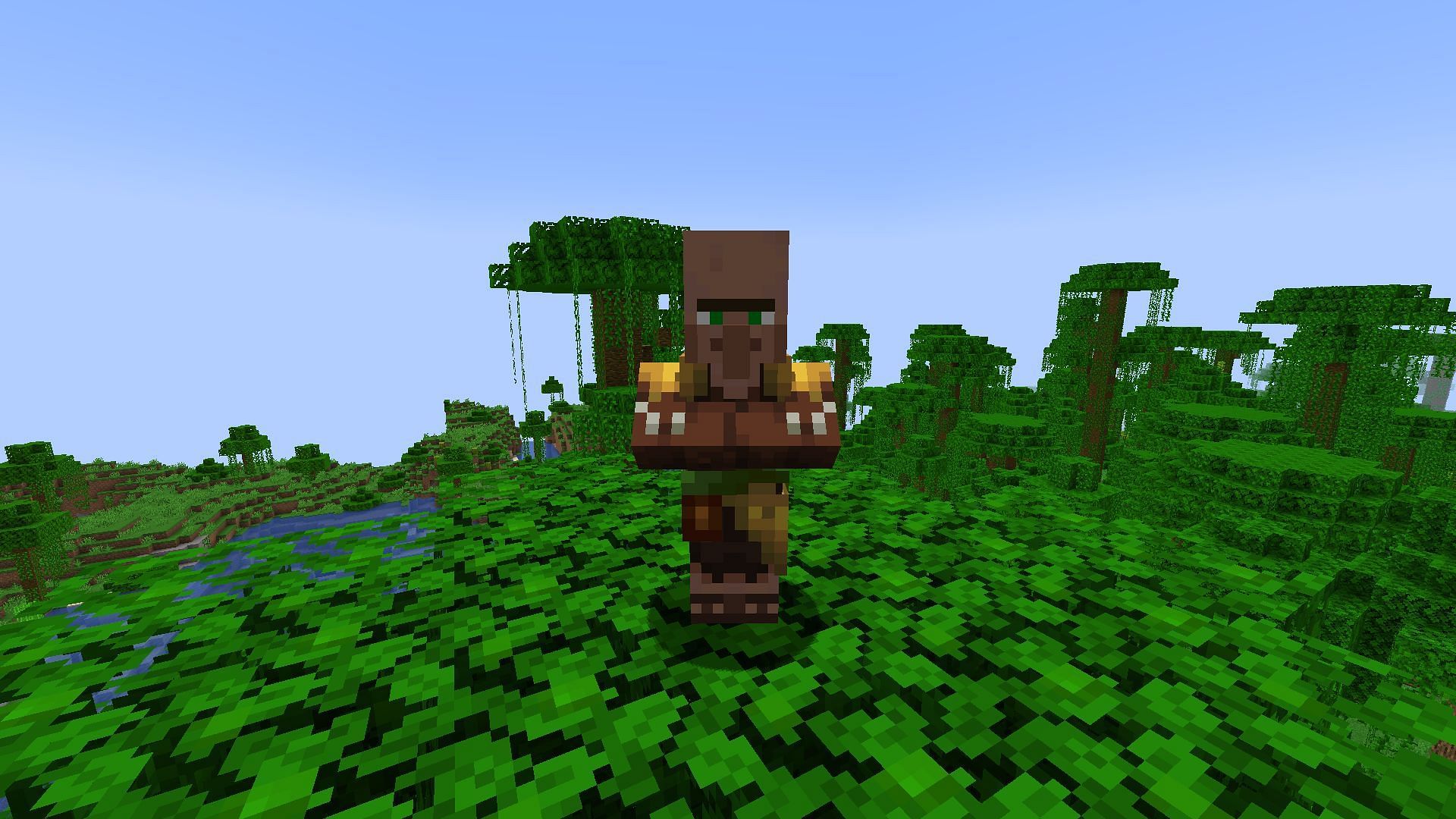 Jungle villagers can only spawn when two villagers breed in a jungle (Image via Mojang Studios)