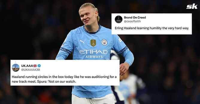 “Running circles in the box today like he was auditioning for a new track meet” - Fans rate Erling Haaland's performance in Manchester City’s 4-0 loss