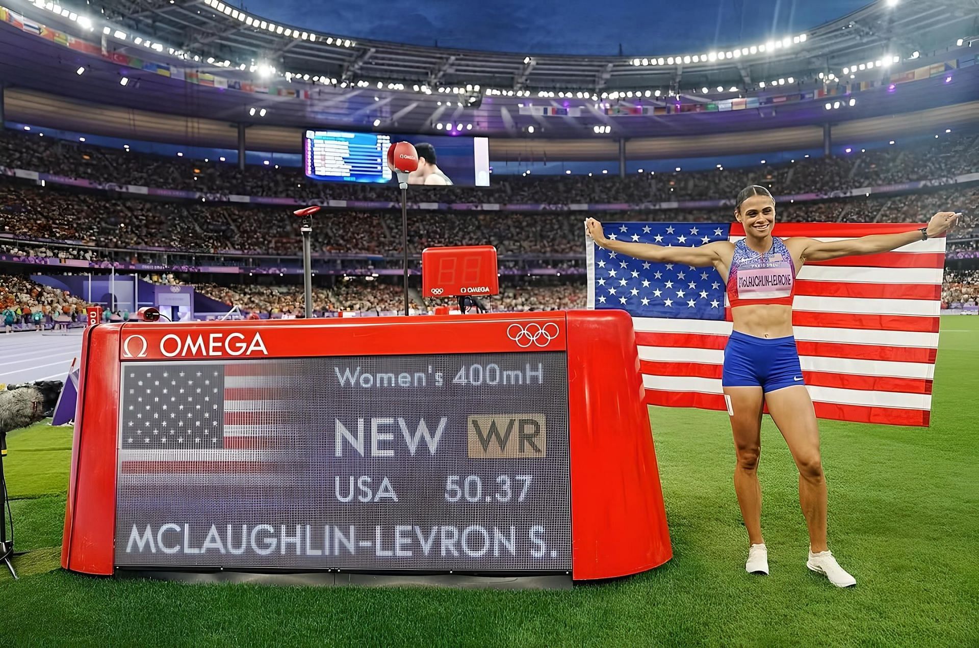 Sydney McLaughlin-Levrone during the 2024 Paris Olympics/ Source: Instagram/ @sydneymclaughlin16