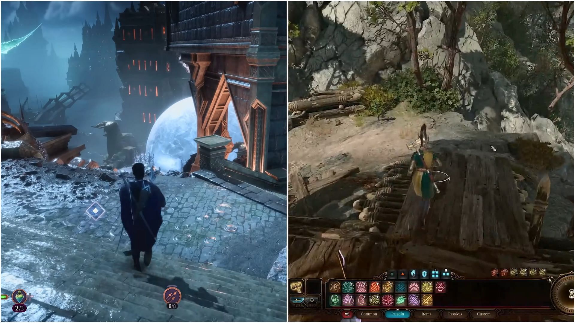 Stills from Dragon Age The Veilguard and Baldur&#039;s Gate 3 respectively. (Images via Electronic Arts || Larian Studios)