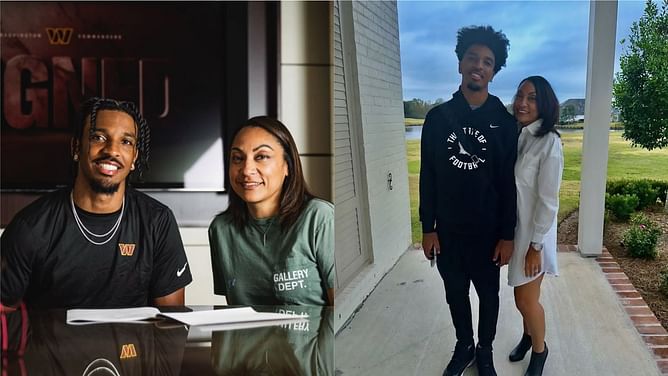 Jayden Daniels' mother Regina Jackson asks for support as Commanders QB features in holiday toy drive