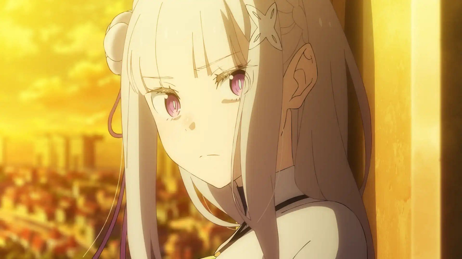 Emilia as seen in the anime (Image via White Fox)