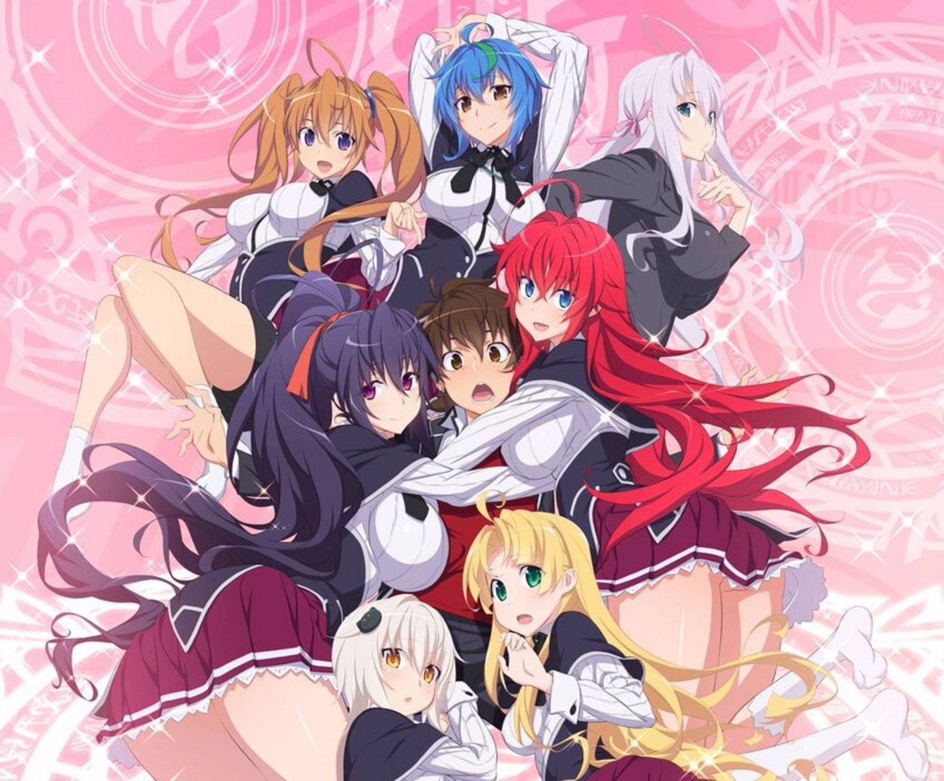 Harem anime: High School DxD (Image via TNK)