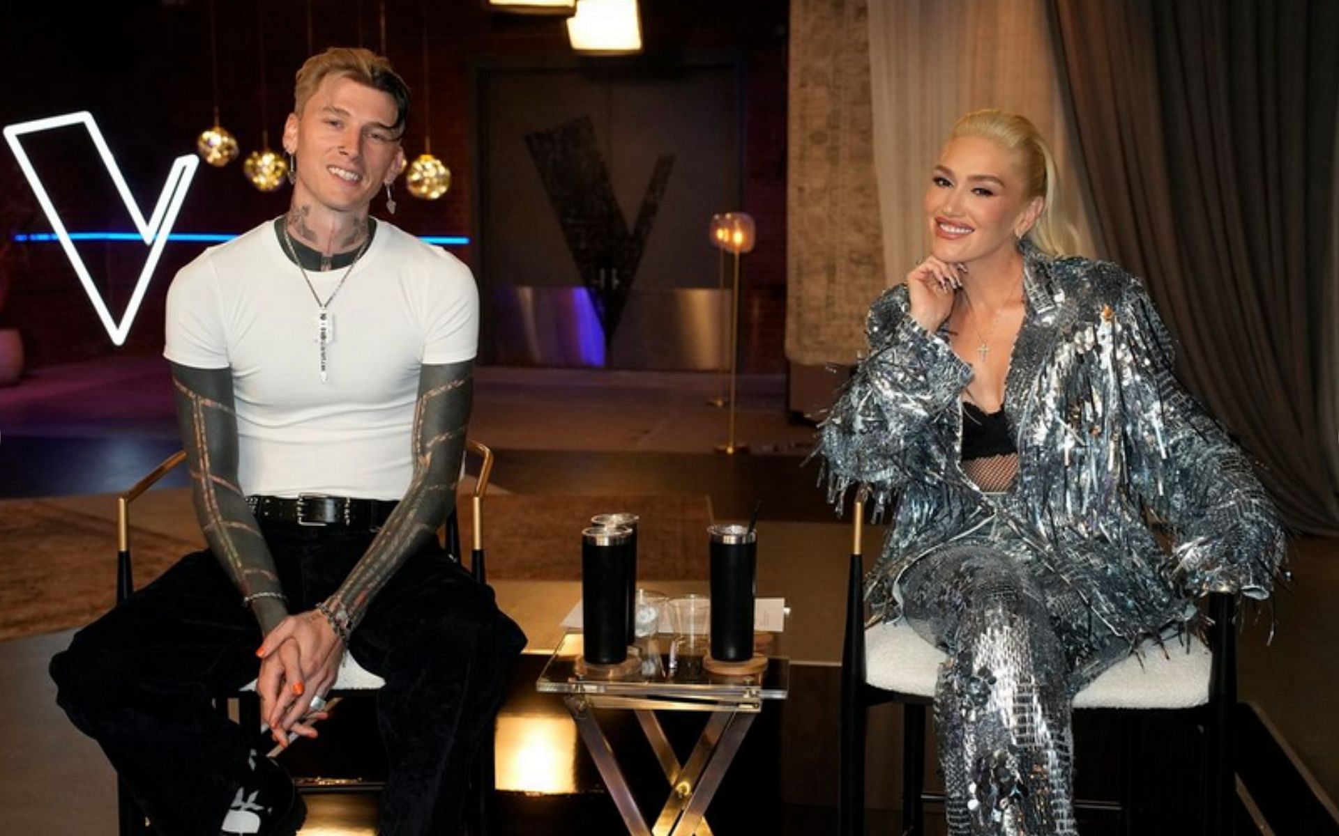 MGK and Gwen Stefani on The Voice season 26 (Image via Instagram/@nbcthevoice)