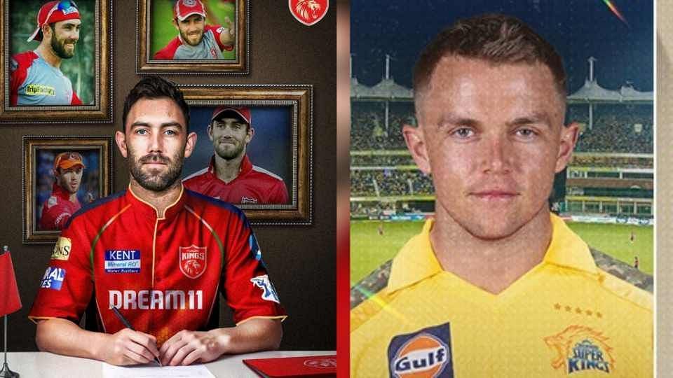Glenn Maxwell and Sam Curran are back in their respective previous franchises (Image: Instagram/samcurran58/gmaxi_32)