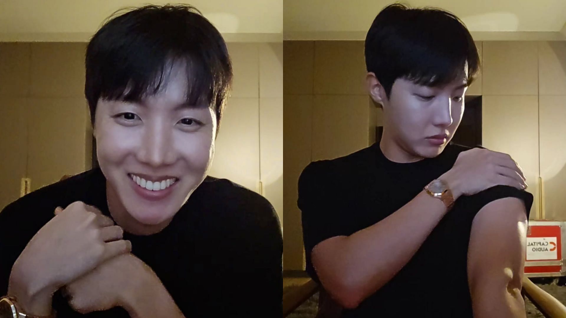 J-Hope hints at a concert tour (Images via Weverse)