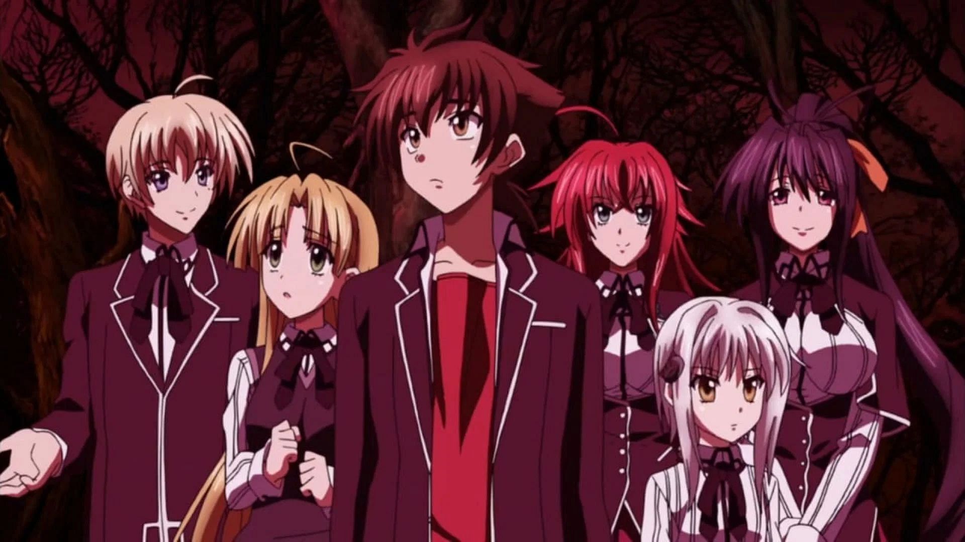 Issei and the main cast of High School DxD as shown in the anime (Image via TNK)