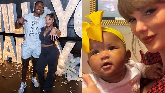 Taylor Swift turns "Auntie" as Mecole Hardman's wife Chariah captures singer's adorable moment with daughter Baby Ci