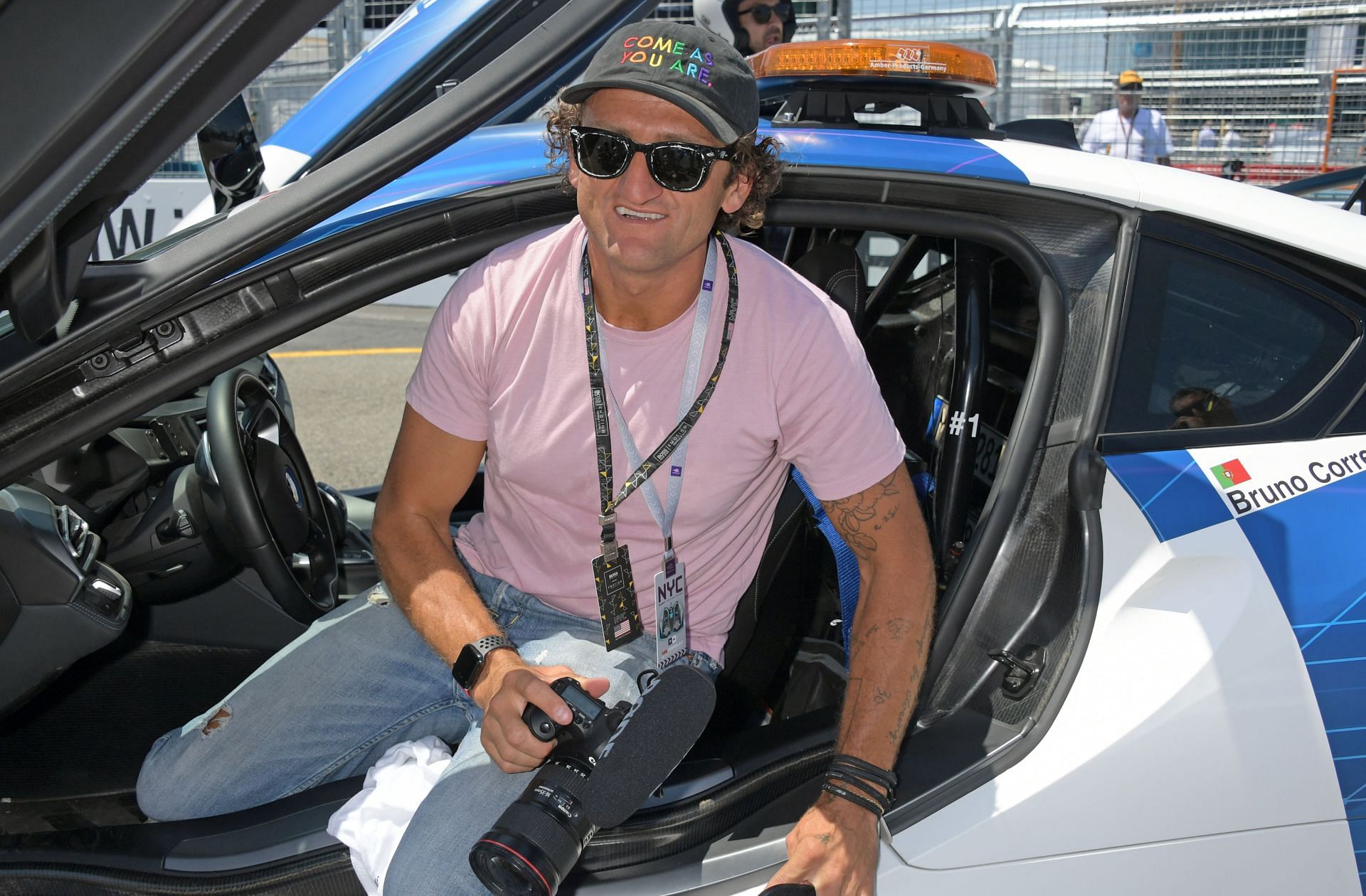 Casey Neistat at the Celebrities Attend The ABB FIA Formula E New York City E-Prix 2019 - (Source: Getty)