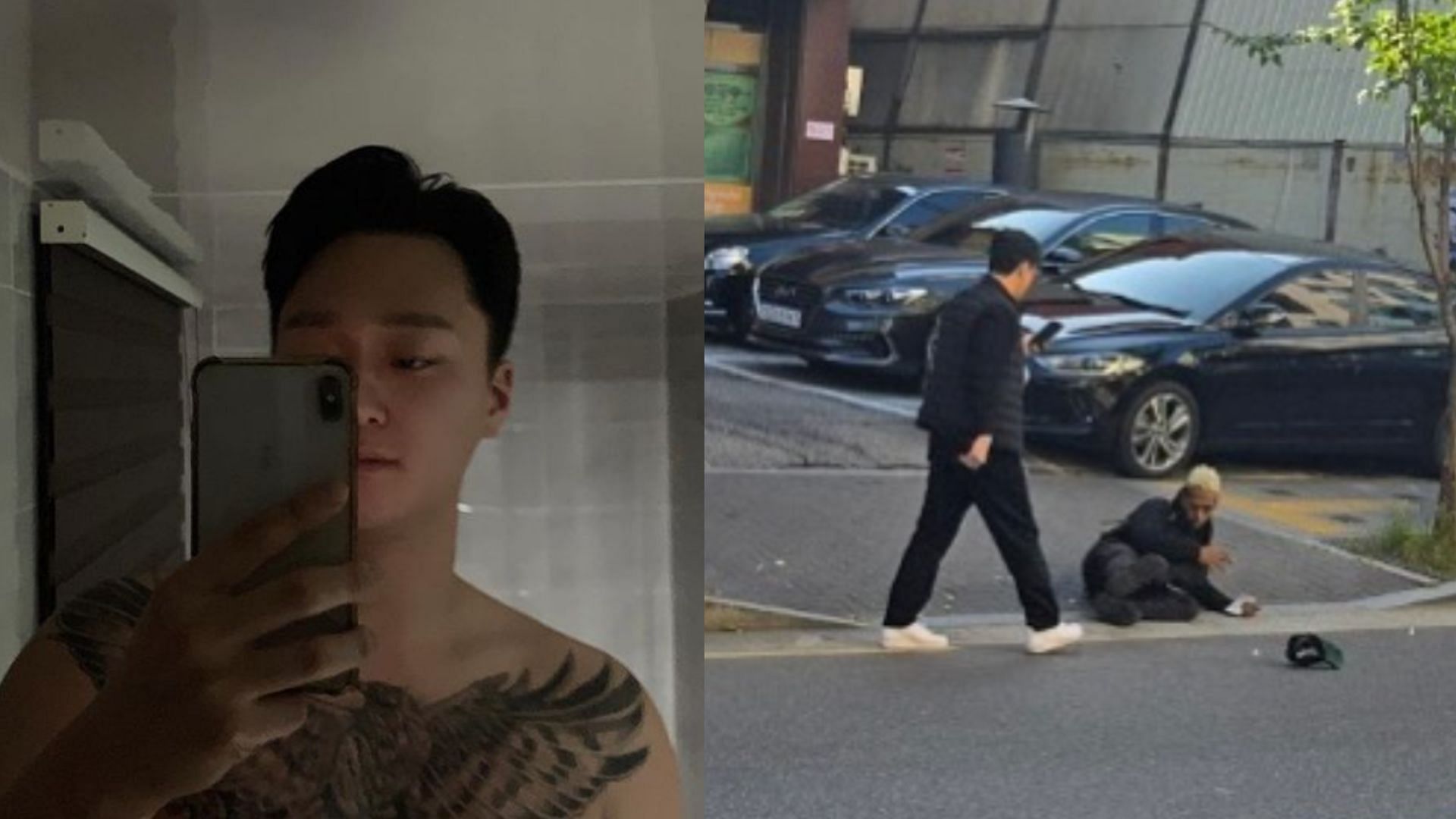 Dalgeun Yu punched Johnny Somali for his disrespectful behaviour (Images via @o_okaaa/Instagram)