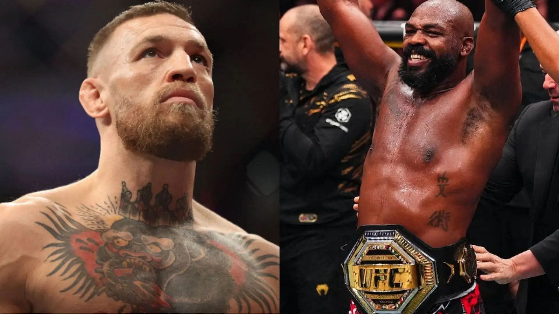 Conor McGregor (left), Jon Jones (right) [Images courtesy of Getty Images &amp; @jonnybones on Instagram]