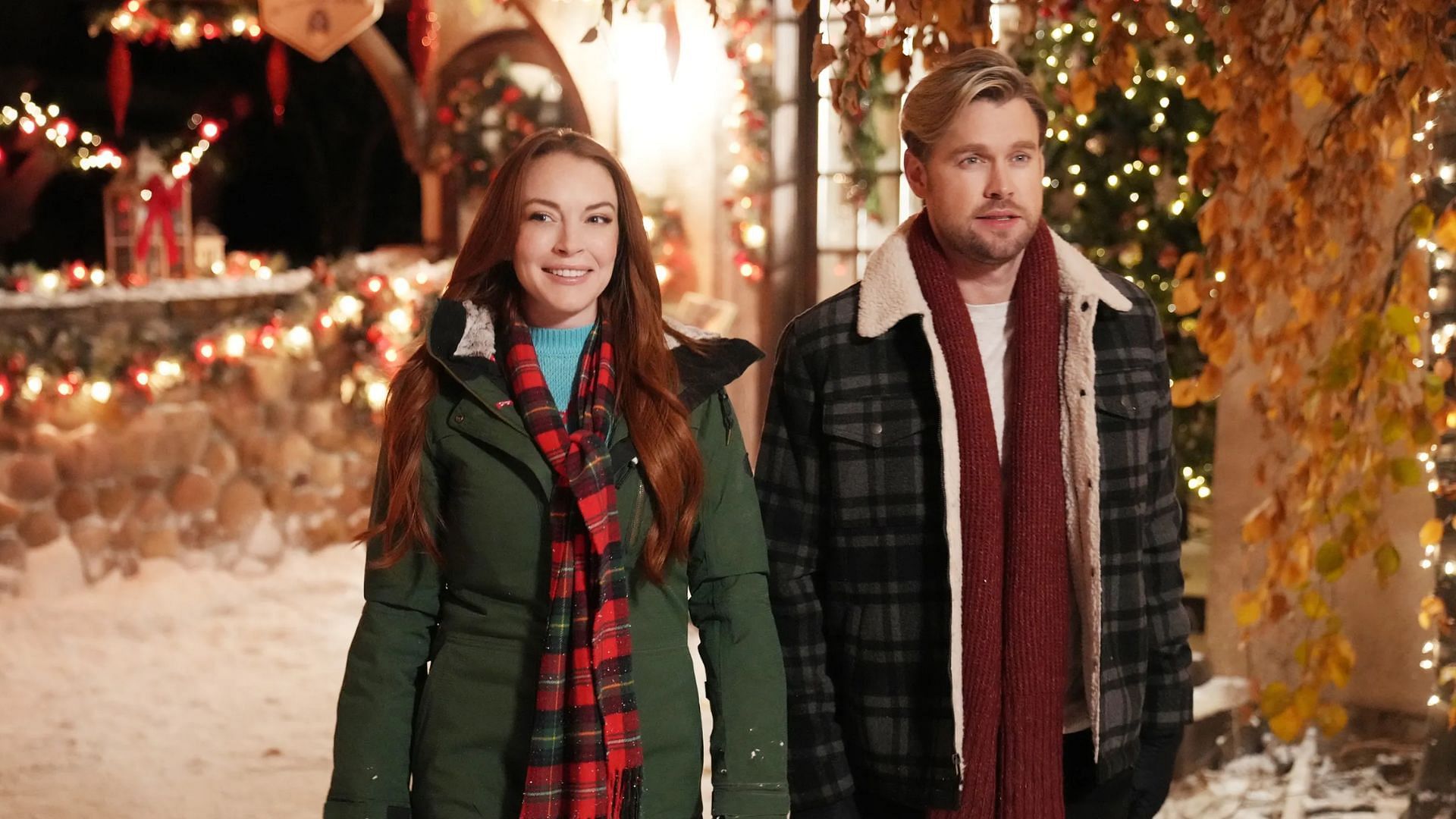 a still from Falling for Christmas (image via Netflix)