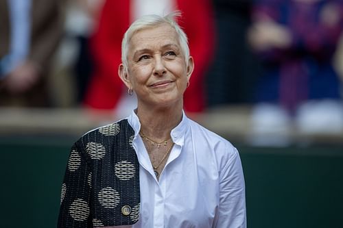 Martina Navratilova at the French Open (Image: Getty)