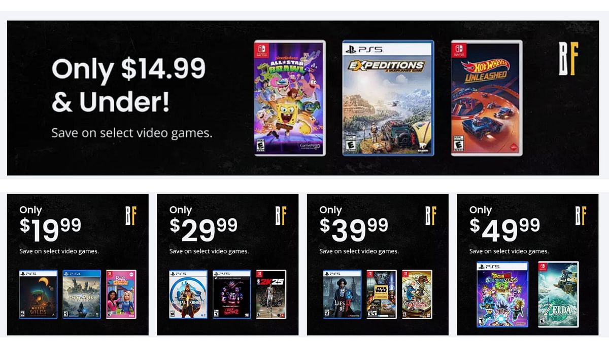 Gamestop deals that you shouldn't miss on Black Friday 2024