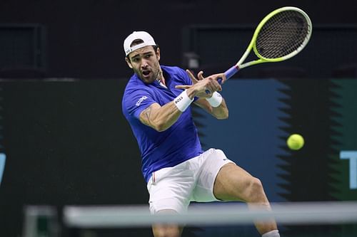 Matteo Berrettini at the 2024 Davis Cup Finals [Source: Getty Images]