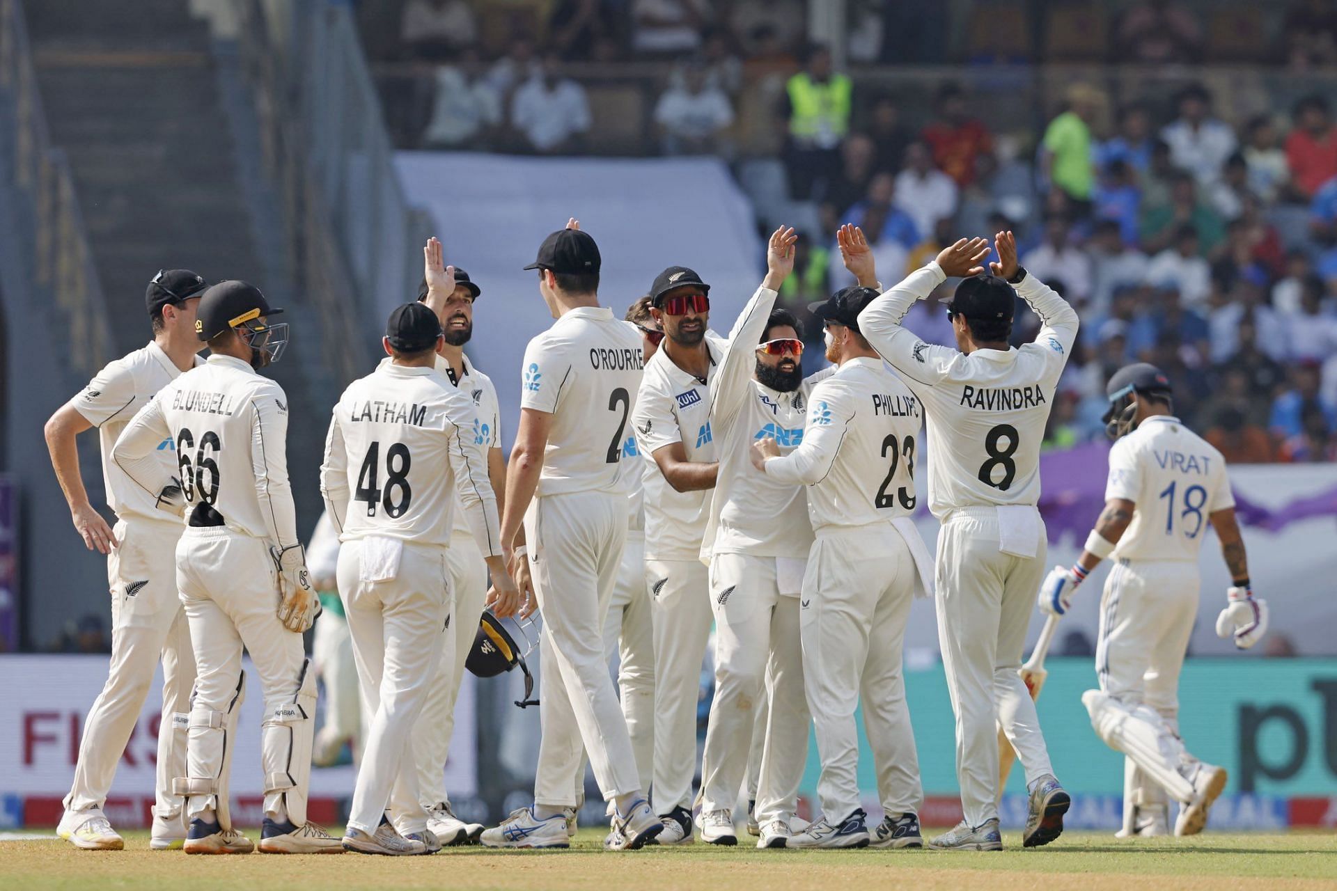 New Zealand won their first ever Test series in India. (Blackcaps)