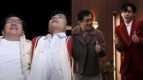 "The cutest thing I saw today"- Fans react as the behind-the-scenes of BTS' Taehyung and Jackie Chan's SIMINVEST commercial lands on the internet
