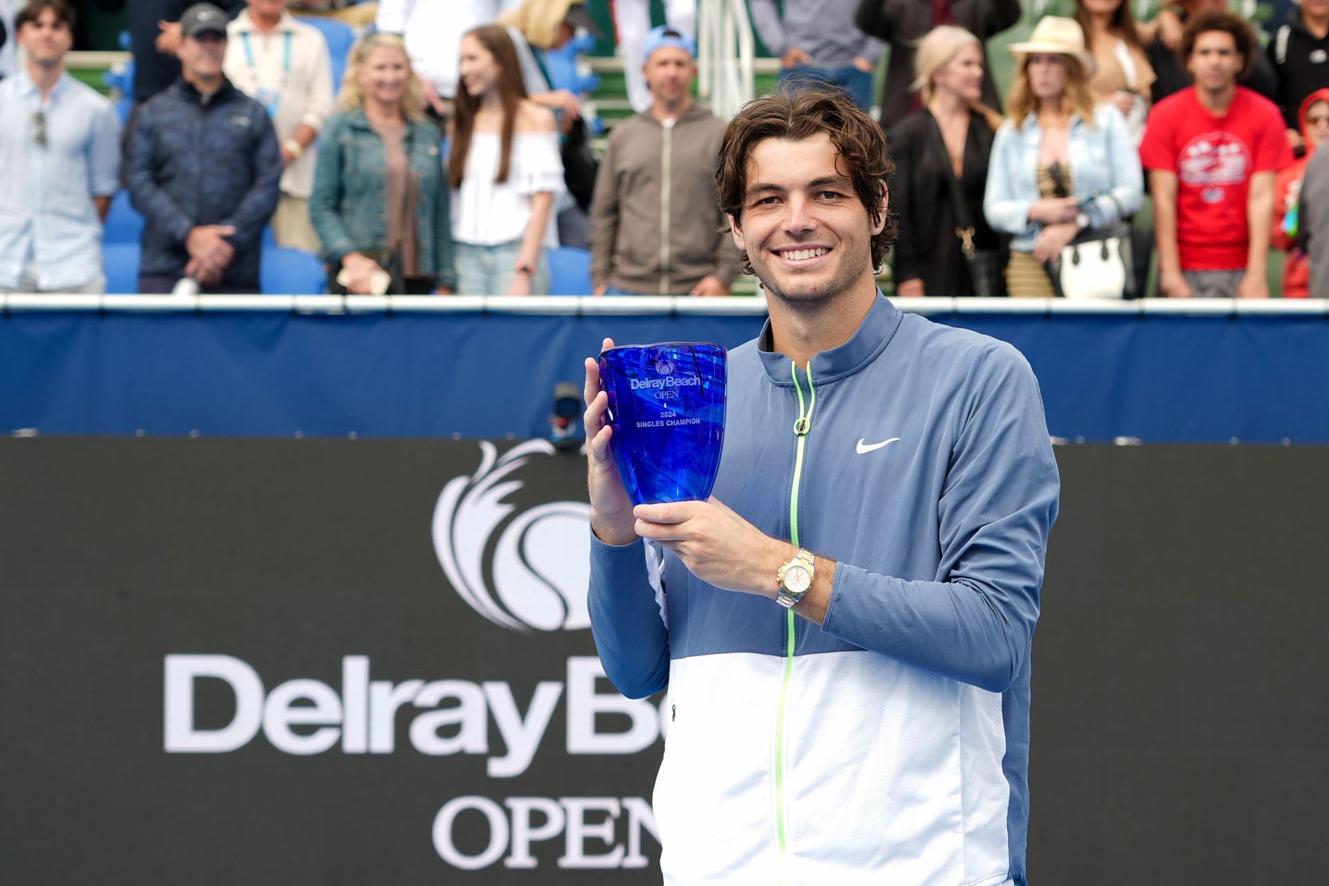 Taylor Fritz at the Delray Beach Open. (Photo: Getty)