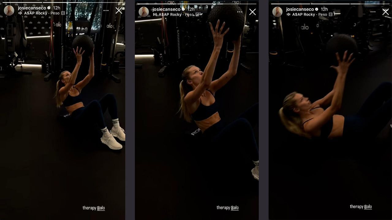 Screenshots of Canseco&#039;s Instagram Story (Images from - Instagram.com/@josiecanseco IG Stories)