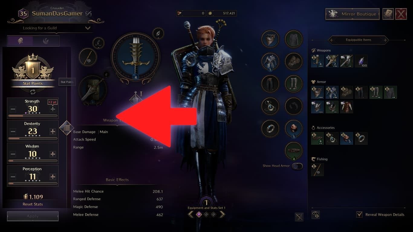 Throne and Liberty stats guide: What they mean and what to level up