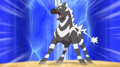 Zebstrika offers the ability to hit any opposing creature, but its damage is relatively low (Image via The Pokemon Company)