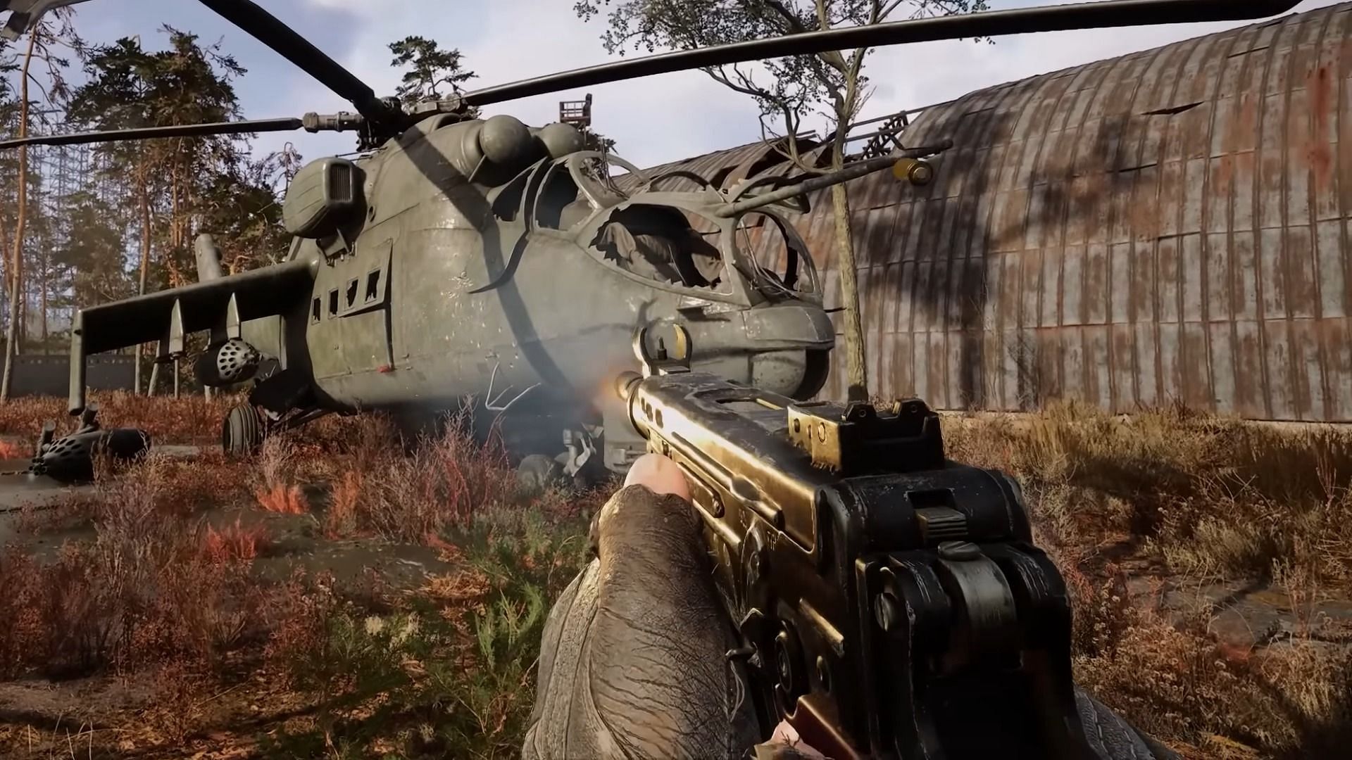 Buket S-2 SMG in Stalker 2 (Image via GSC Game World || YouTube/@Lootward)