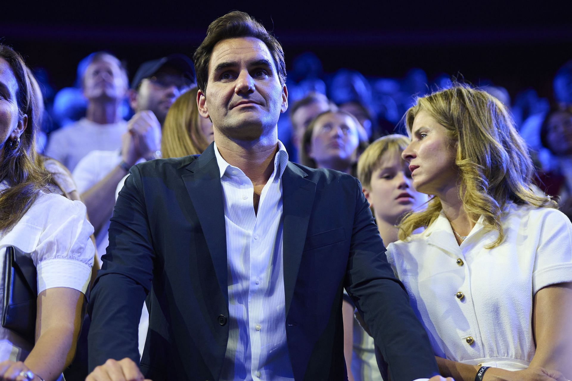 Roger Federer at the 2024 Laver Cup. Image: Getty