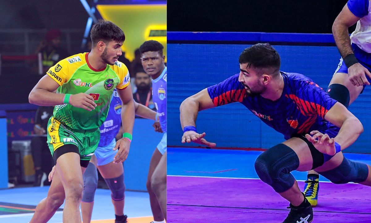 देवांक और आशु मलिक (Photo Credit - @PatnaPirates/@DabangDelhiKC)