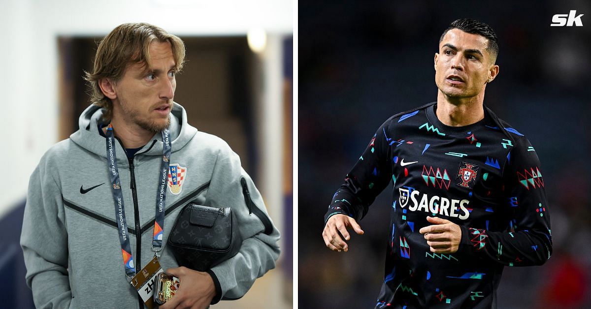 Luka Modric and Cristiano Ronaldo