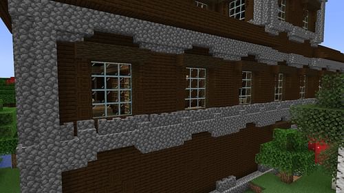 Glass blocks or panes generate naturally in various structures (Image via Mojang Studios)