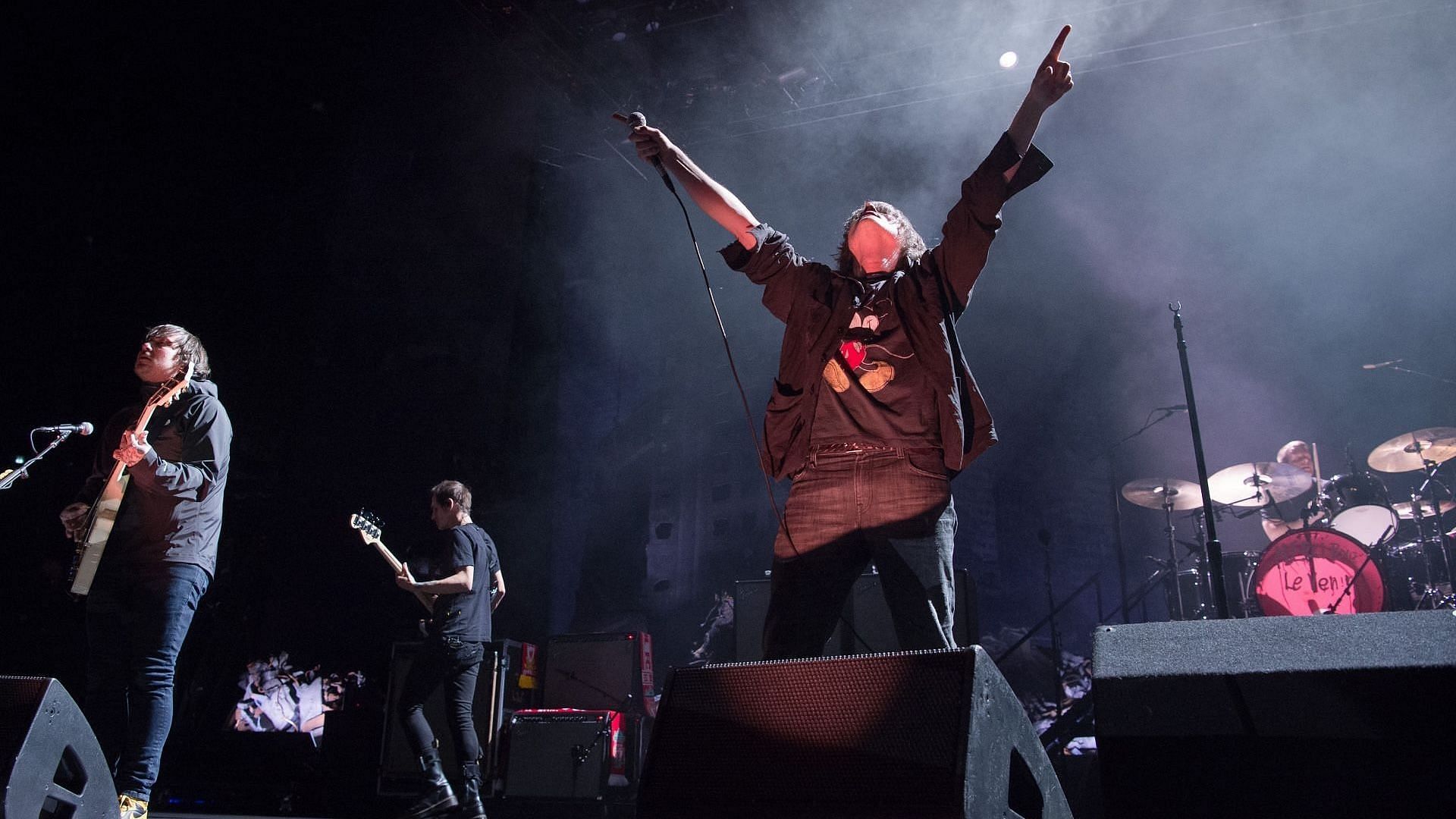 Gerard Way from My Chemical Romance performs at AccorHotels Arena on June 01, 2022 in Paris, France.(Photo by David Wolff-Patrick/Redferns)