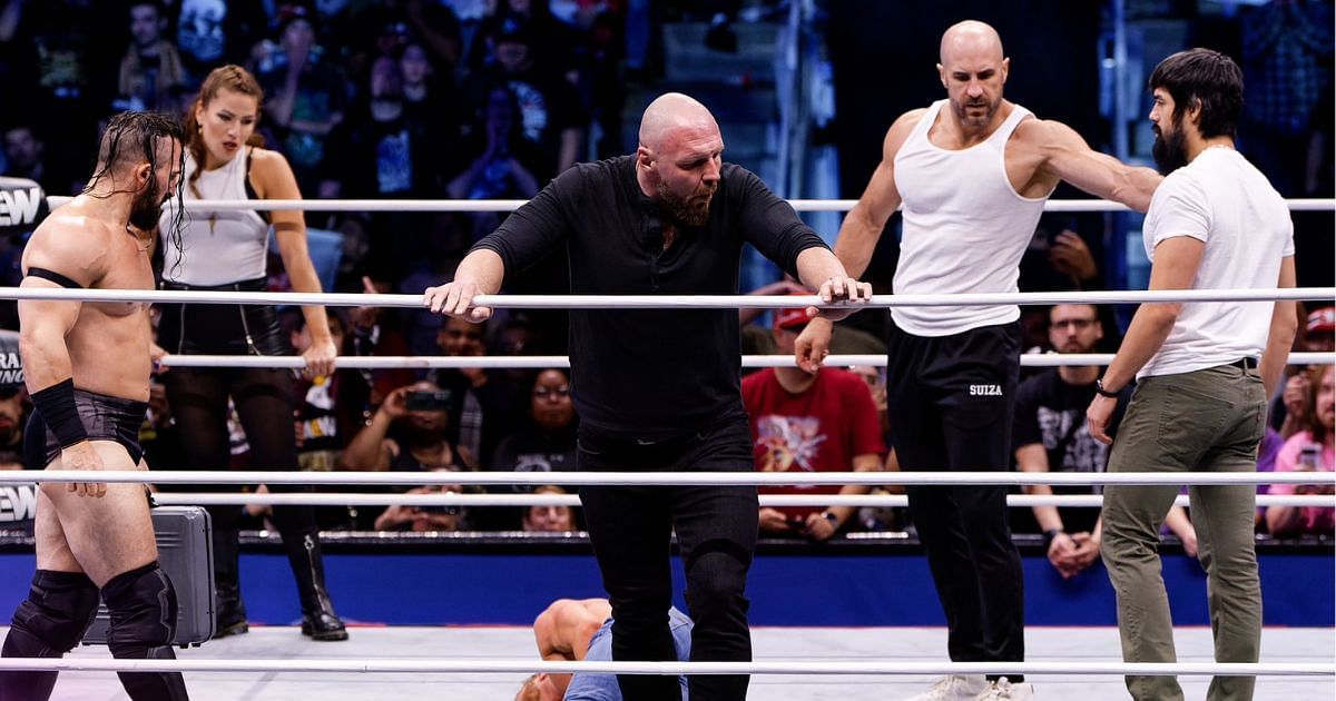 Jon Moxley and Blackpool Combat Club [Source: Claudio Castagnoli on X]