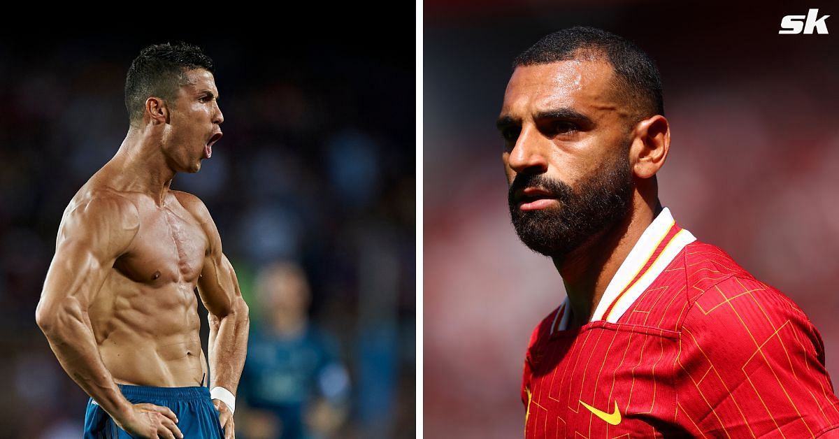 Cristiano Ronaldo (left) and Mohamed Salah